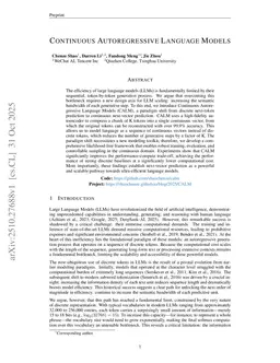 Continuous Autoregressive Language Models