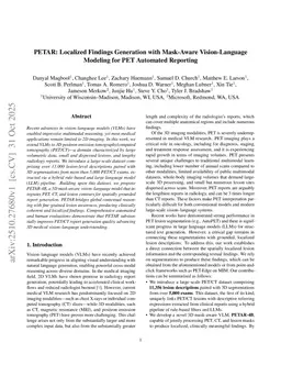 PETAR: Localized Findings Generation with Mask-Aware Vision-Language Modeling for PET Automated Reporting