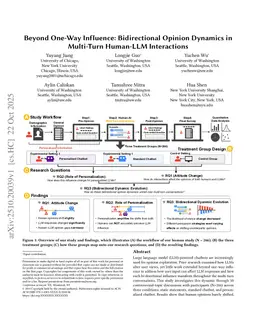 Beyond One-Way Influence: Bidirectional Opinion Dynamics in Multi-Turn Human-LLM Interactions