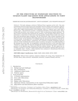 On the Structure of Stationary Solutions to McKean-Vlasov Equations with Applications to Noisy Transformers