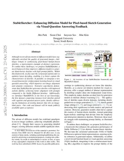 StableSketcher: Enhancing Diffusion Model for Pixel-based Sketch Generation via Visual Question Answering Feedback
