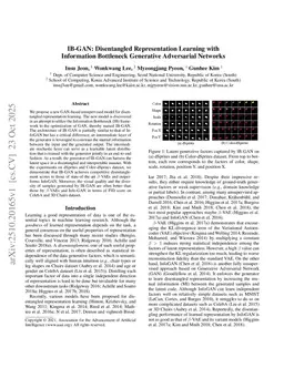 IB-GAN: Disentangled Representation Learning with Information Bottleneck Generative Adversarial Networks