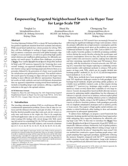 Empowering Targeted Neighborhood Search via Hyper Tour for Large-Scale TSP