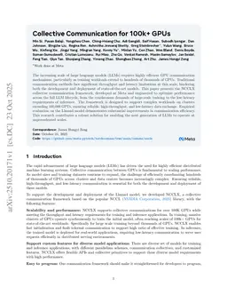 Collective Communication for 100k+ GPUs