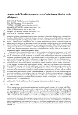 Automated Cloud Infrastructure-as-Code Reconciliation with AI Agents