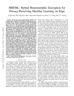 HHEML: Hybrid Homomorphic Encryption for Privacy-Preserving Machine Learning on Edge