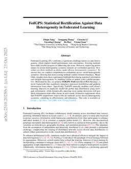 FedGPS: Statistical Rectification Against Data Heterogeneity in Federated Learning