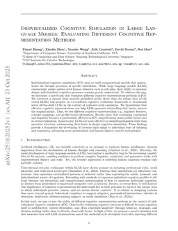 Individualized Cognitive Simulation in Large Language Models: Evaluating Different Cognitive Representation Methods