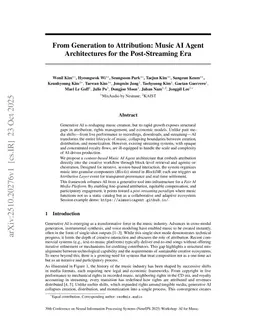 From Generation to Attribution: Music AI Agent Architectures for the Post-Streaming Era