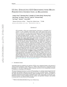 UI-Ins: Enhancing GUI Grounding with Multi-Perspective Instruction-as-Reasoning