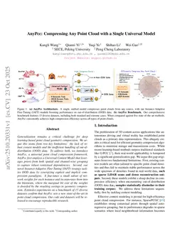 AnyPcc: Compressing Any Point Cloud with a Single Universal Model