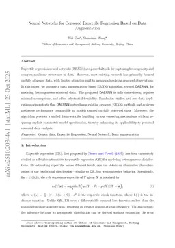Neural Networks for Censored Expectile Regression Based on Data Augmentation