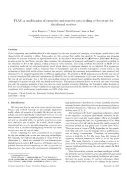 FLAS: a combination of proactive and reactive auto-scaling architecture for distributed services