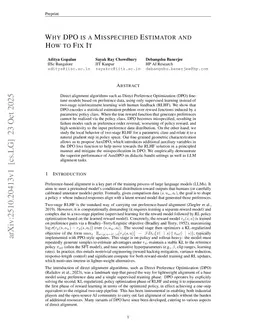 Why DPO is a Misspecified Estimator and How to Fix It