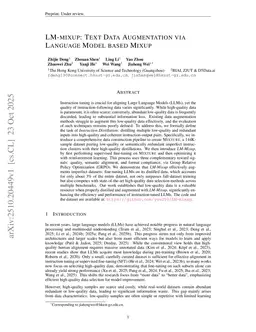 LM-mixup: Text Data Augmentation via Language Model based Mixup