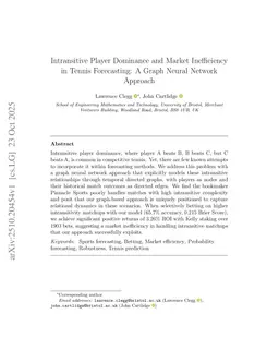 Intransitive Player Dominance and Market Inefficiency in Tennis Forecasting: A Graph Neural Network Approach