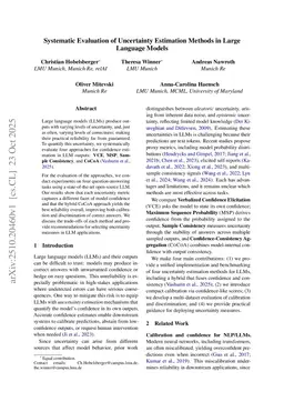 Systematic Evaluation of Uncertainty Estimation Methods in Large Language Models