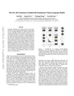 Bi-CoG: Bi-Consistency-Guided Self-Training for Vision-Language Models