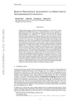 Robust Preference Alignment via Directional Neighborhood Consensus