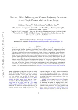 Blur2seq: Blind Deblurring and Camera Trajectory Estimation from a Single Camera Motion-blurred Image