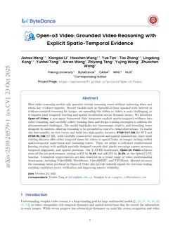 Open-o3 Video: Grounded Video Reasoning with Explicit Spatio-Temporal Evidence