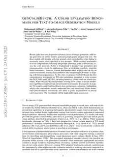 GenColorBench: A Color Evaluation Benchmark for Text-to-Image Generation Models