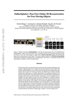 OnlineSplatter: Pose-Free Online 3D Reconstruction for Free-Moving Objects