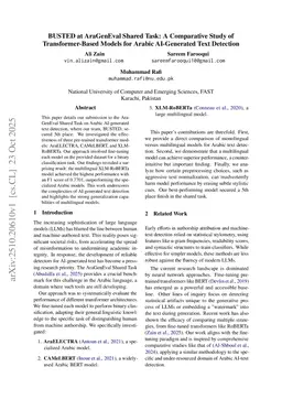 BUSTED at AraGenEval Shared Task: A Comparative Study of Transformer-Based Models for Arabic AI-Generated Text Detection