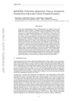SeViCES: Unifying Semantic-Visual Evidence Consensus for Long Video Understanding