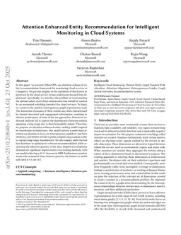 Attention Enhanced Entity Recommendation for Intelligent Monitoring in Cloud Systems