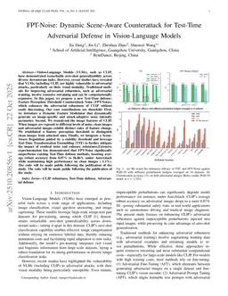 FPT-Noise: Dynamic Scene-Aware Counterattack for Test-Time Adversarial Defense in Vision-Language Models