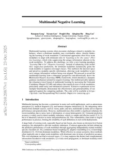 Multimodal Negative Learning