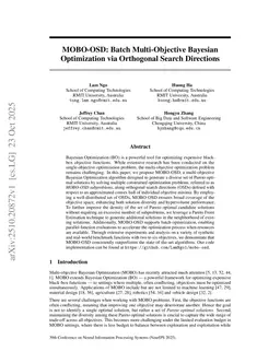 MOBO-OSD: Batch Multi-Objective Bayesian Optimization via Orthogonal Search Directions