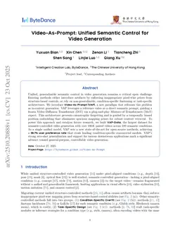 Video-As-Prompt: Unified Semantic Control for Video Generation