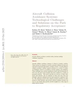 Aircraft Collision Avoidance Systems: Technological Challenges and Solutions on the Path to Regulatory Acceptance