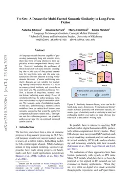 FicSim: A Dataset for Multi-Faceted Semantic Similarity in Long-Form Fiction