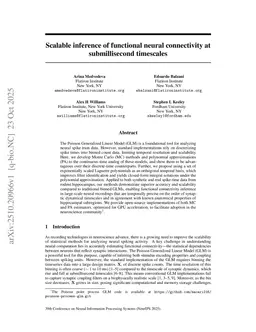Scalable inference of functional neural connectivity at submillisecond timescales