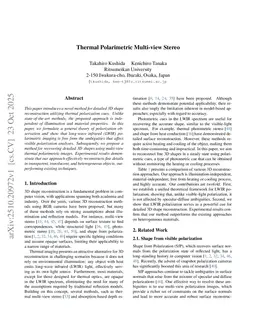 Thermal Polarimetric Multi-view Stereo