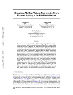 Elementary, My Dear Watson: Non-Invasive Neural Keyword Spotting in the LibriBrain Dataset
