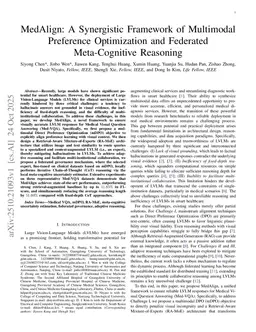 MedAlign: A Synergistic Framework of Multimodal Preference Optimization and Federated Meta-Cognitive Reasoning
