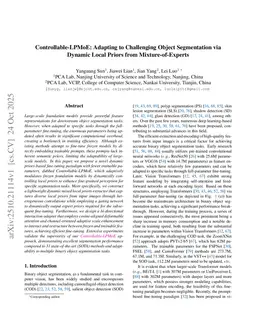 Controllable-LPMoE: Adapting to Challenging Object Segmentation via Dynamic Local Priors from Mixture-of-Experts