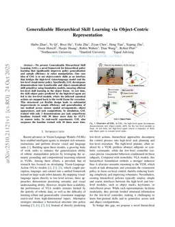 Generalizable Hierarchical Skill Learning via Object-Centric Representation