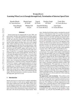 TURBOTEST: Learning When Less is Enough through Early Termination of Internet Speed Tests