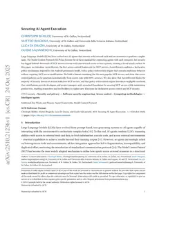 Securing AI Agent Execution