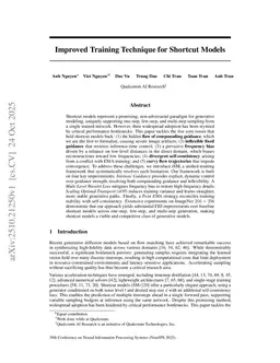 Improved Training Technique for Shortcut Models