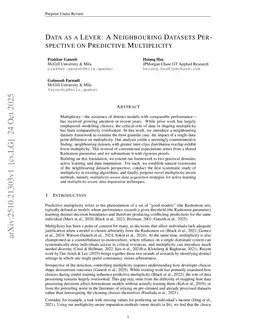 Data as a Lever: A Neighbouring Datasets Perspective on Predictive Multiplicity