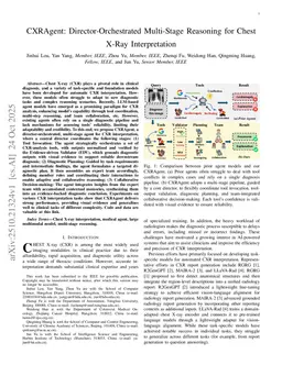 CXRAgent: Director-Orchestrated Multi-Stage Reasoning for Chest X-Ray Interpretation