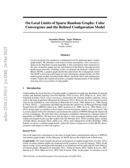On Local Limits of Sparse Random Graphs: Color Convergence and the Refined Configuration Model