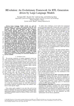 REvolution: An Evolutionary Framework for RTL Generation driven by Large Language Models