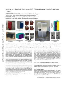 ArtiLatent: Realistic Articulated 3D Object Generation via Structured Latents